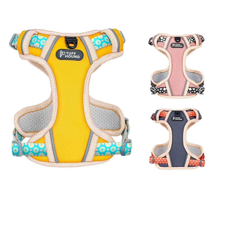 

Wholesale Durable No Pull Dog Harness with Strong Buckle Soft Close Handle Reflective Safety Oxford Nylon Dog Harness