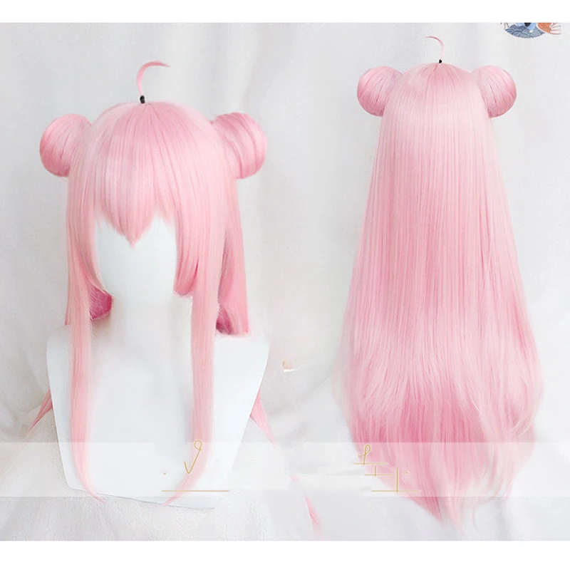 Satou Matsuzaka Cosplay Wig, cabelo sintético resistente ao calor rosa, 80cm Long Pink Life, Happy Sugar