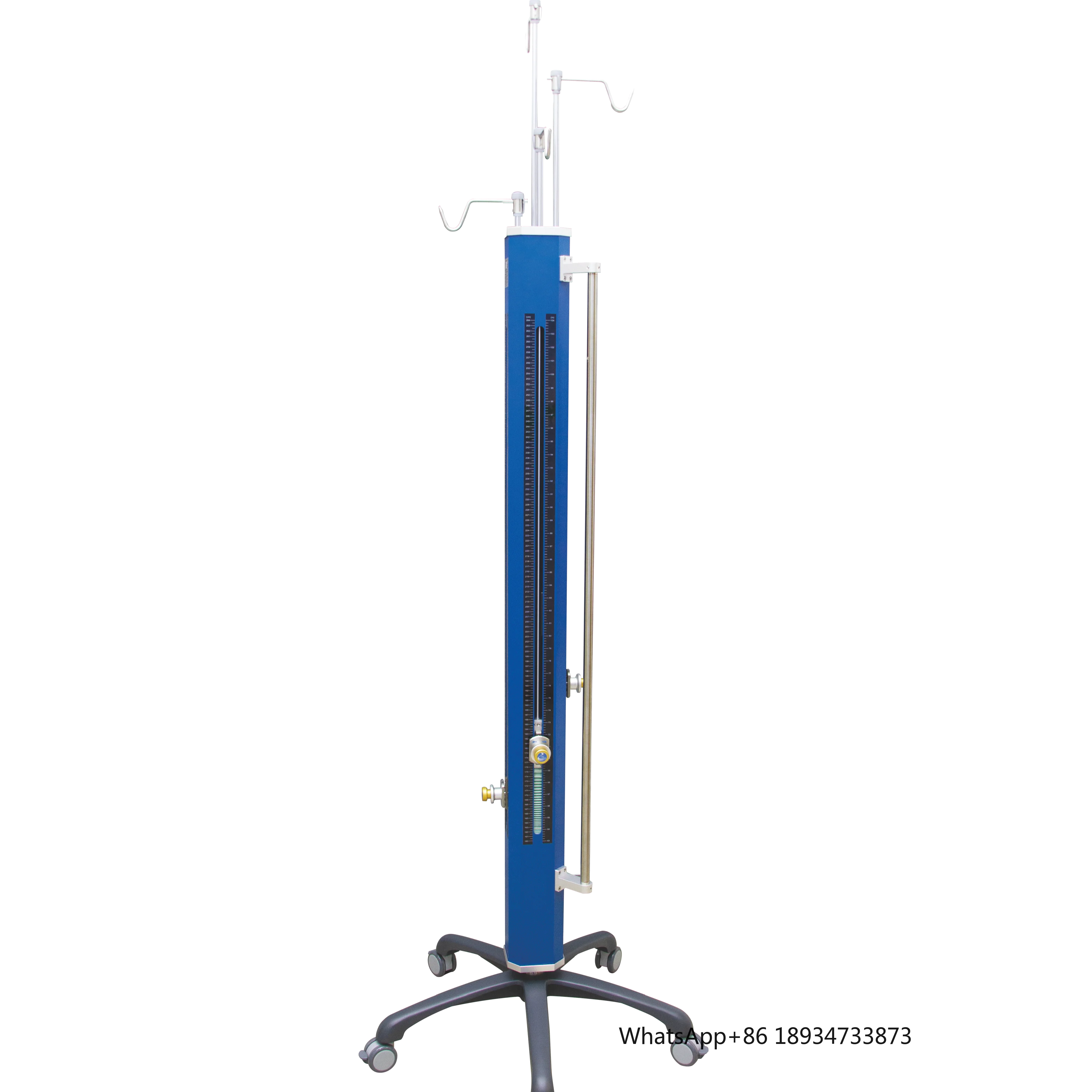 Mechanically assisted saline  stand height adjustable mobile Salt water rack