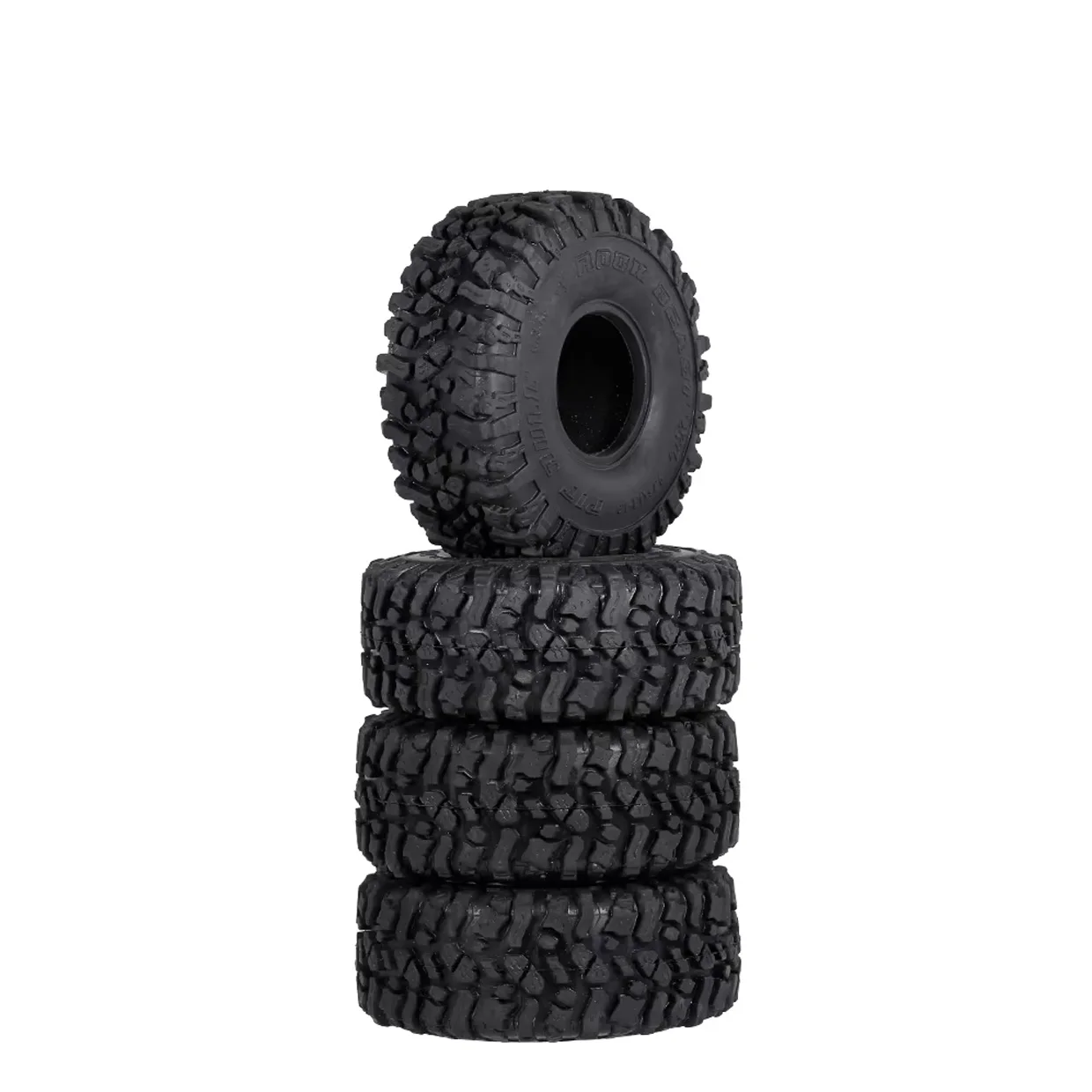 RCXAZ 4 PCS 115-133mm 2.2 "Pneus de roda de borracha para 1:10 RC Crawler Car Traxxas TRX4 TRX6 Axial SCX10 90046