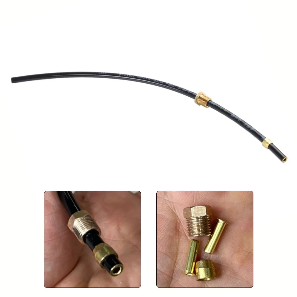30CM Air Compressor Nylon Hose Oil-Free Air Pump Hose Tube Hose  Connect Pressure Switch And Check Valve With Small Copper Parts