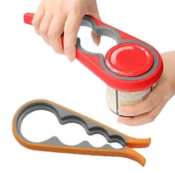 4 in 1 coperchio apriscatole utensili da cucina pratico tappo a vite migliori Gadget da cucina apriscatole multiuso può bottiglia antiscivolo Gadget per la casa