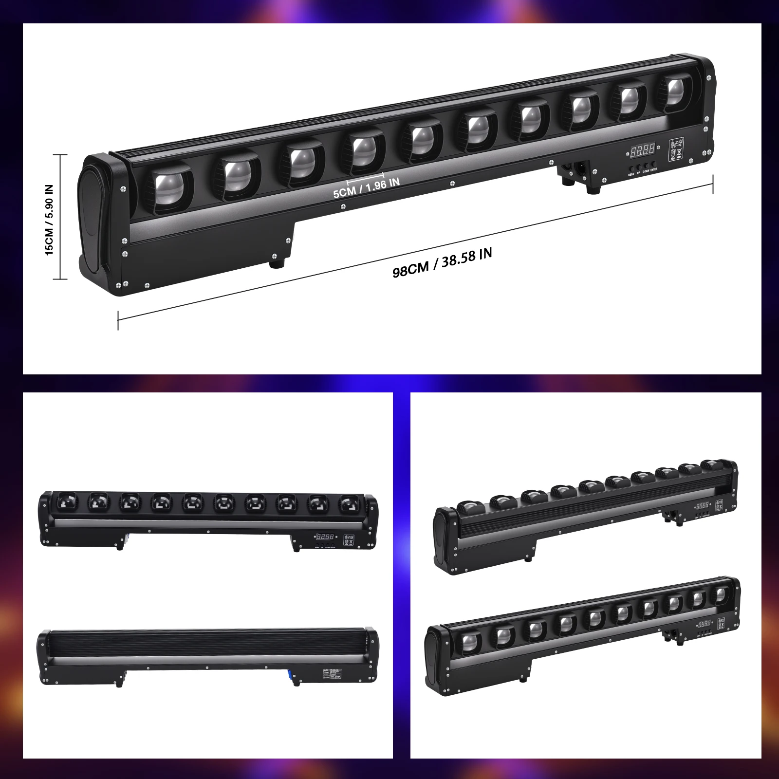 285 واط RGBW كشاف إضاءة للحفلات أسود 10X25 واط LED شعاع تتحرك رئيس أضواء للمسرح ل KTV نادي بار الزفاف DJ الطعام هالوين الديكور