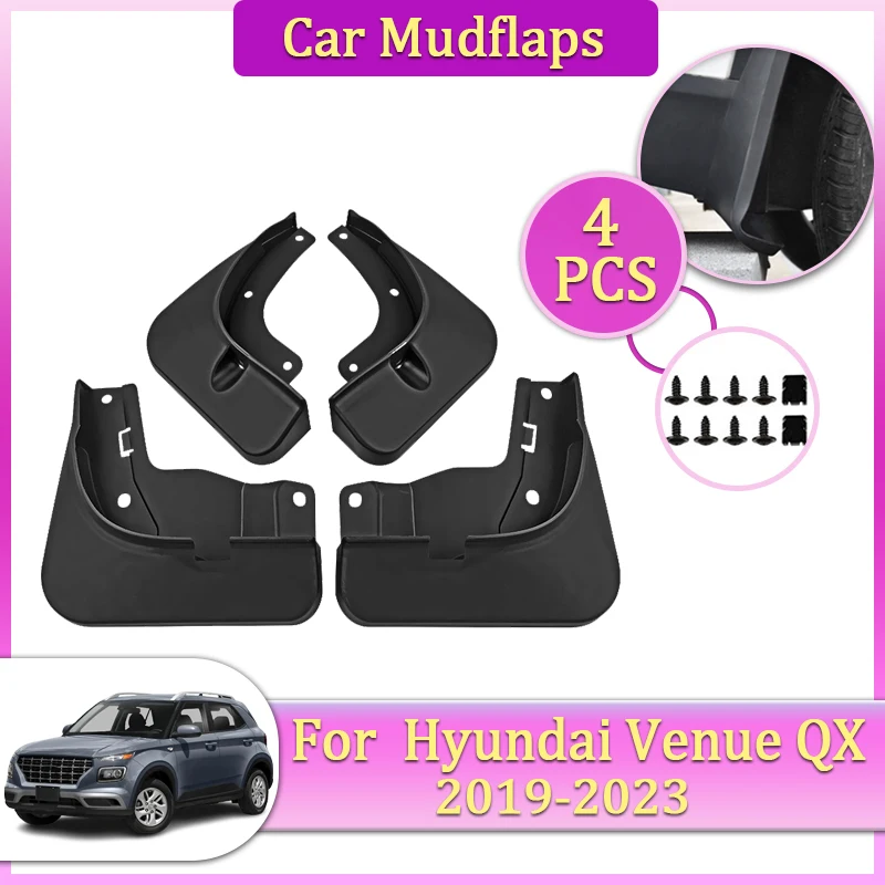 

Car Mudflaps Tool For Hyundai Venue QX MK1 2021 Accessories 2019~2023 Mudguards Parts Splashs Fenders Flare Cover Guard Auto Mud