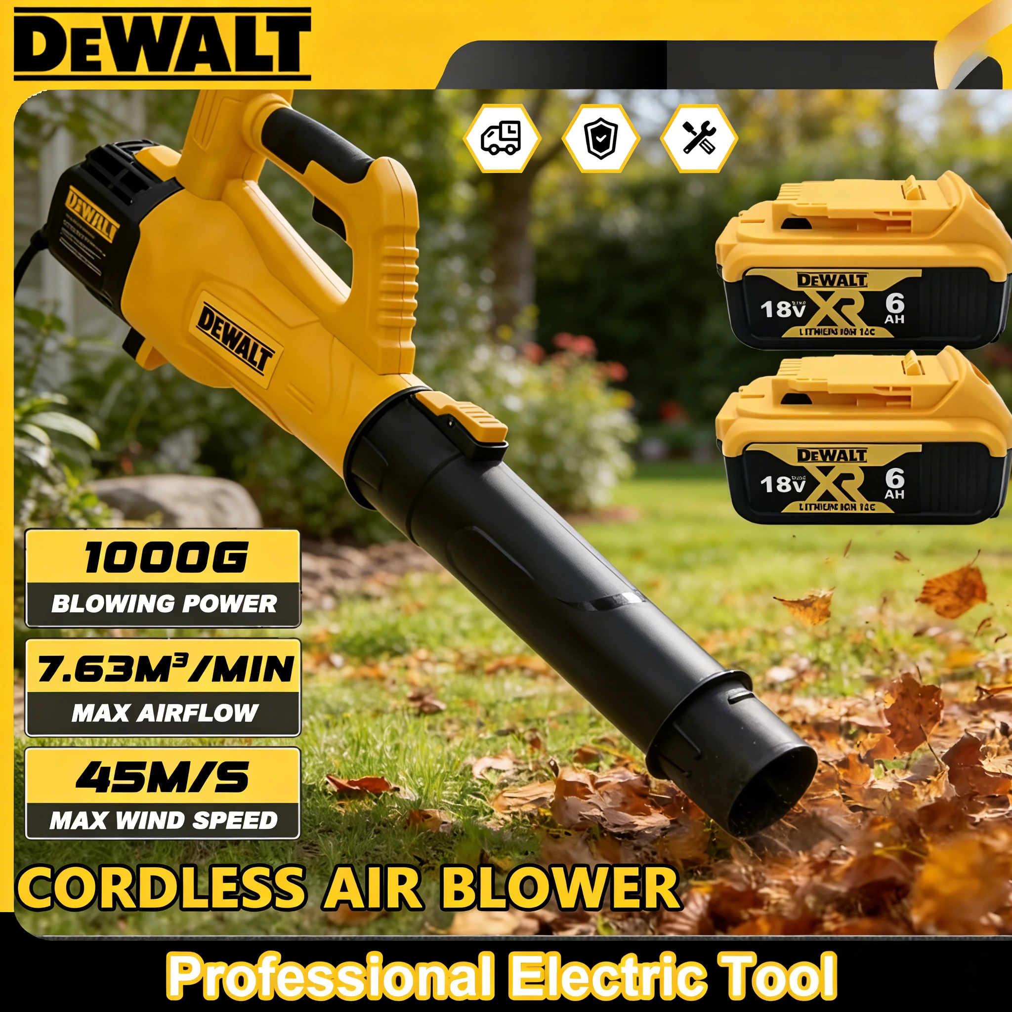 dewalt-18v-20v-cordless-38000rpm-air-blower-brushless-handheld-leaf-jet-turbo-blower-power-tool