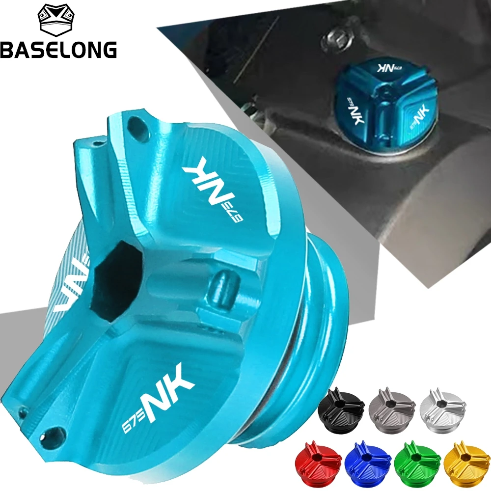 

For CFMOTO 675NK 675 NK 675-NK NK 675 2023 2024 2025 2026 M19*2.5 Motorcycle Aluminum Oil Filter Cup Engine Plug Covers Caps