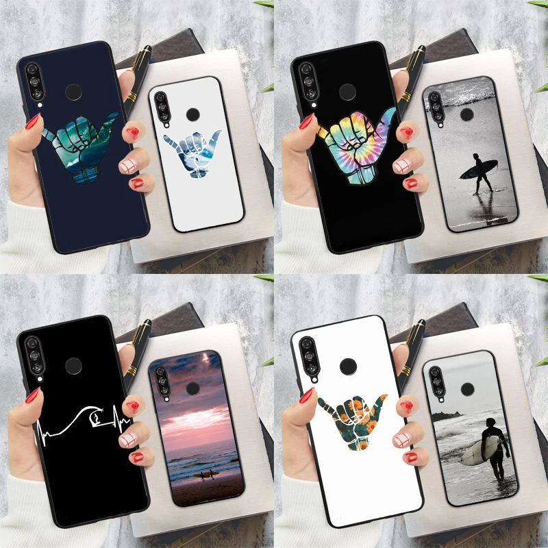 Surfer Surf Hang Loose Shaka For Huawei Nova Y60 Y70 Y90 Y61 Y91 3i 7i 8i 11i Nova 11 9 10 SE P20 P40 Lite P30 Pro Case