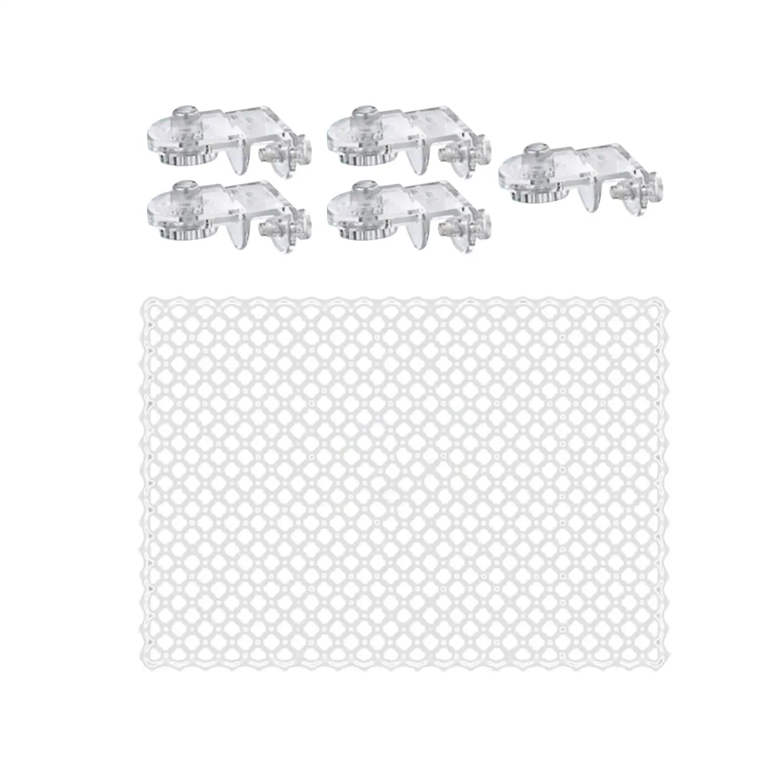 Aquarium Screen Net PP Acrylic Clear Mesh Fish Tank Jump Guard for Aquatic Home Anti Escape