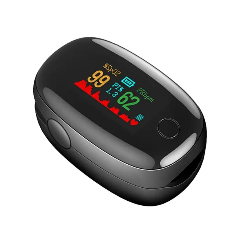 Oximeteroximetryoxygen Saturation Monitorfinger Pulse Oxygen Heart Rate Meterfinger Clip Typecolor Screenpulse Detector