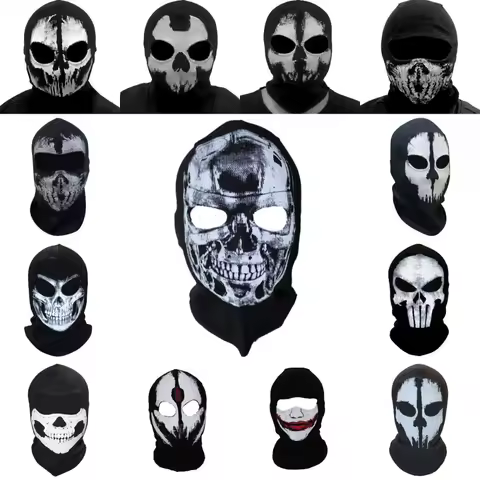 New Seamless Face Mask Funny Sunscreen Halloween Mask Celebrity Face Party Mask Outside