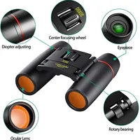 Binocular 30X60 Low Light Night Vision Folding Telescope High Definition High Power Outdoor Camping Hiking Telescope