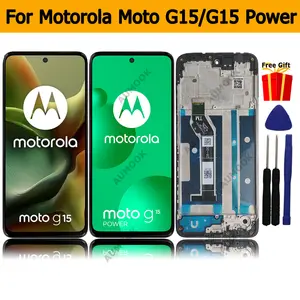 Bilashmart Replacement Motorola Moto G15 XT2521 3 LCD Display Touch Panel Digitizer Assembly Moto G15 Power XT2521 5 LCD Screen
