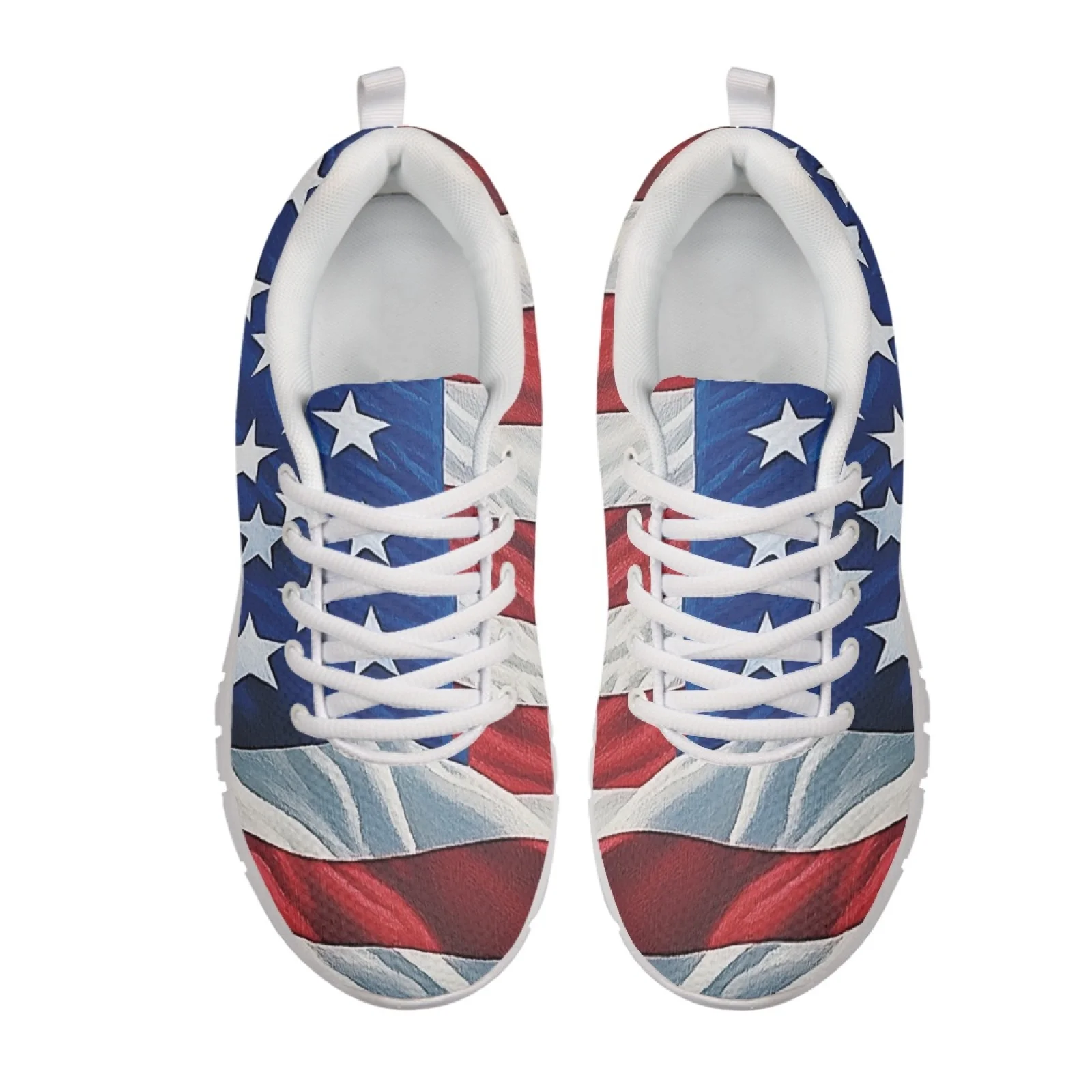 Coloranimal Low Top Durable Running Sneakers for Mens Mens Athletic Sneakers Footwear for Walking US Flag Music Note