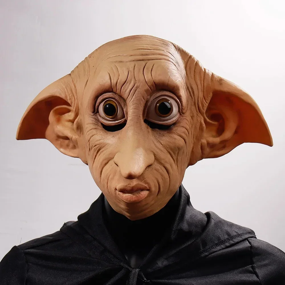

Dobby Elfin Latex Mask Cosplay, Animal Funny, Elf, Long Antarctique Skull, Monster Helmet, Halloween Carnival
