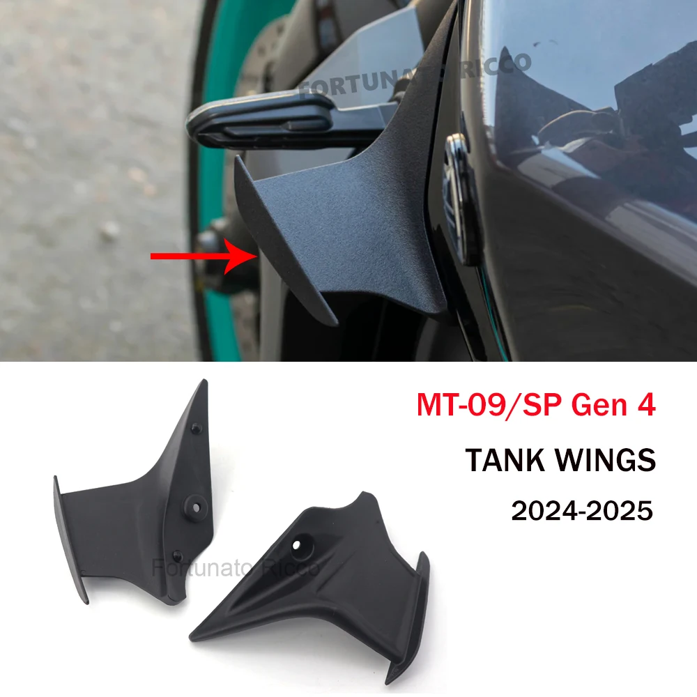 

For YAMAHA MT-09 Accessories Tank Wings Protection Guard 2024+ MT09 SP Gen 4 MT 09SP New Motorcycle Fuel Tank Side Wings Spoiler