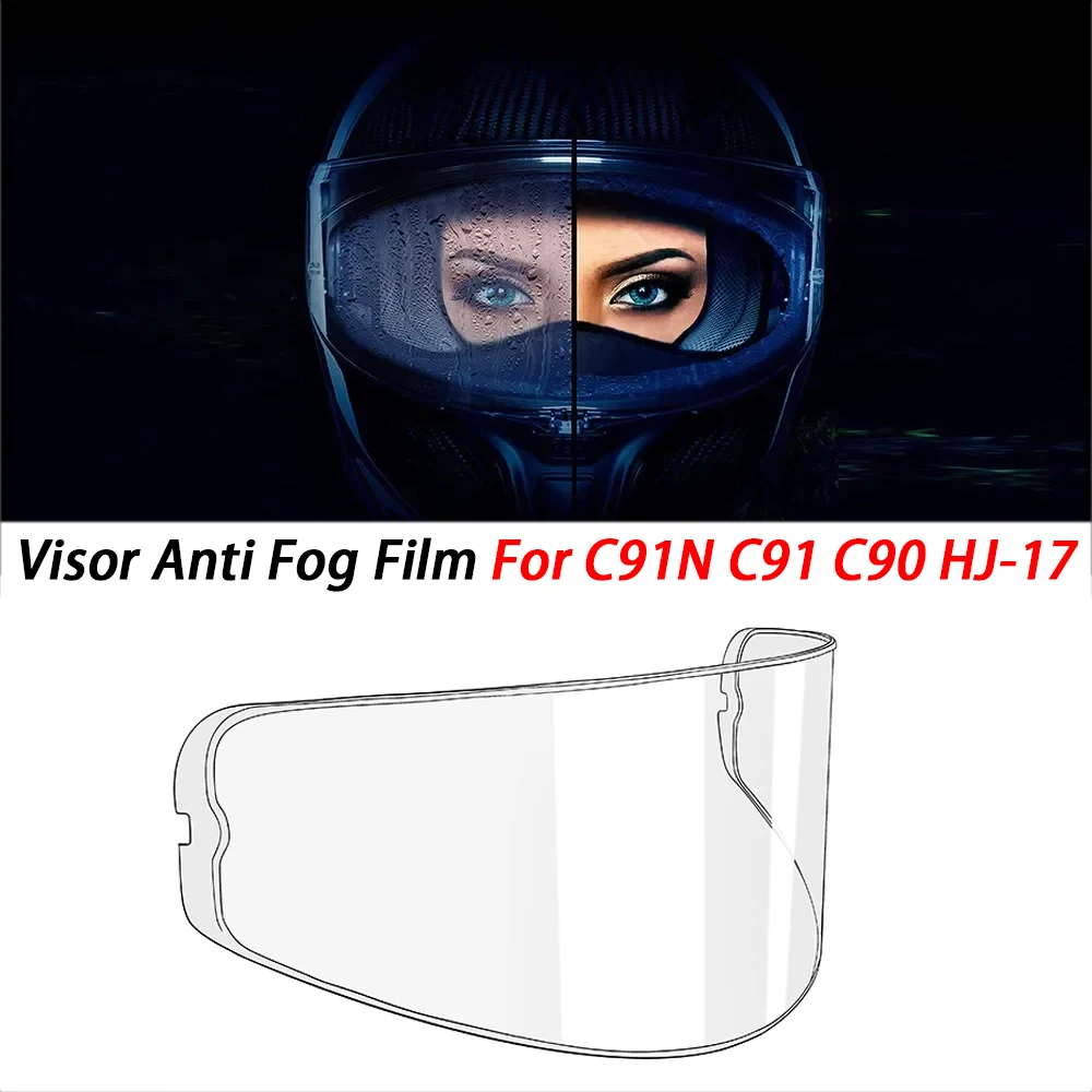 

Motorcycle Helmet Visor Insert Anti-Fog Clear For HJC C91N C91 C90 HJ-17
