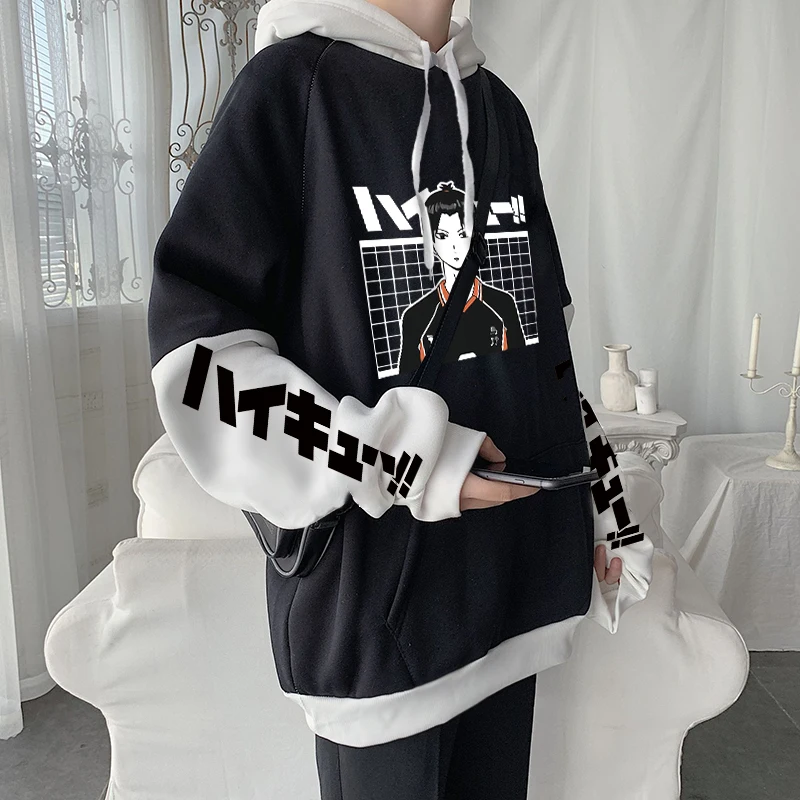 Anime Haikyuu Harajuku Kawaii Volleyball Junior Tobio Kageyama Manga Hoodies Long Sleeve Unisex Oversized Winter Warm Sweatshirt