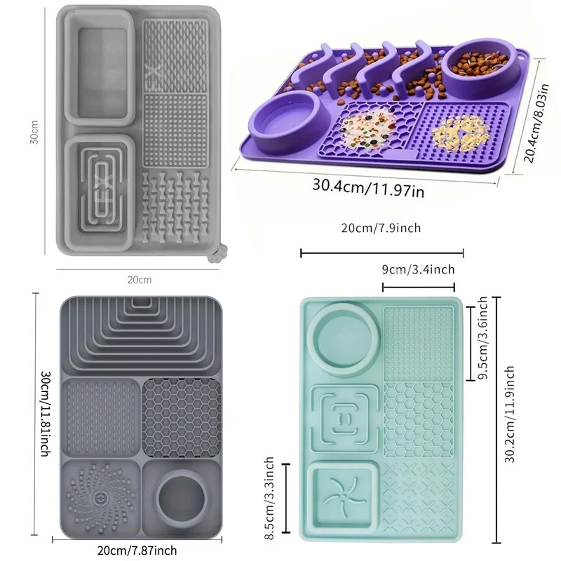 Pet Supplies Dog Licking Pads Multifunctional Cat Slow Food Anti-choking Bowl Puppy Pet Eating Licking Sucker Bowl Pads