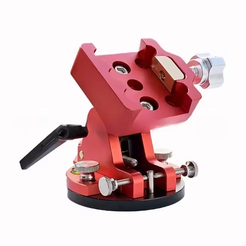 CNC Machined EQ Adjustment Base, Anodized Aluminum Universal Mount with Fine Latitude Control for Astro Photography