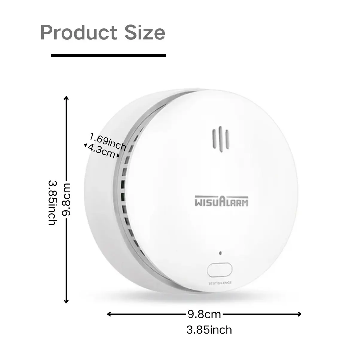 Smoke Alarm Battery-powered Smoke Alarm Smoke Detector Detection Range Up To 20-40 Square Meters Suitable for Home