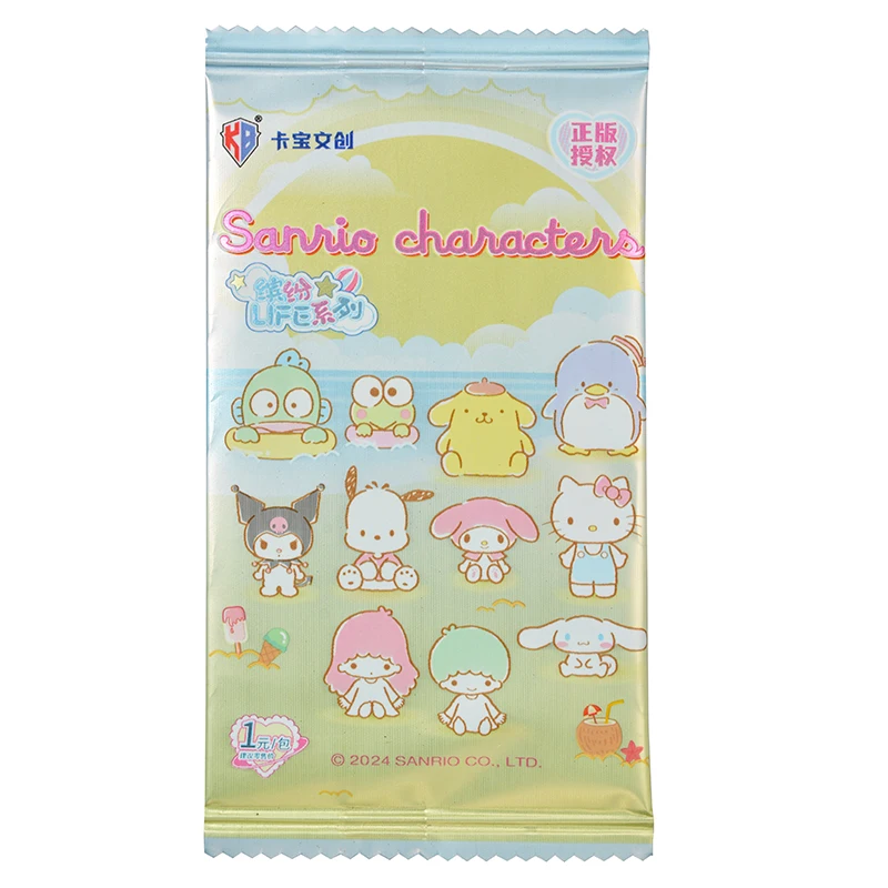 KABAO Original Sanrio Kuromi Hello Kitty My Melody Shining Collectible Card Game Trading Card Toys For Girl's Birthday Gift