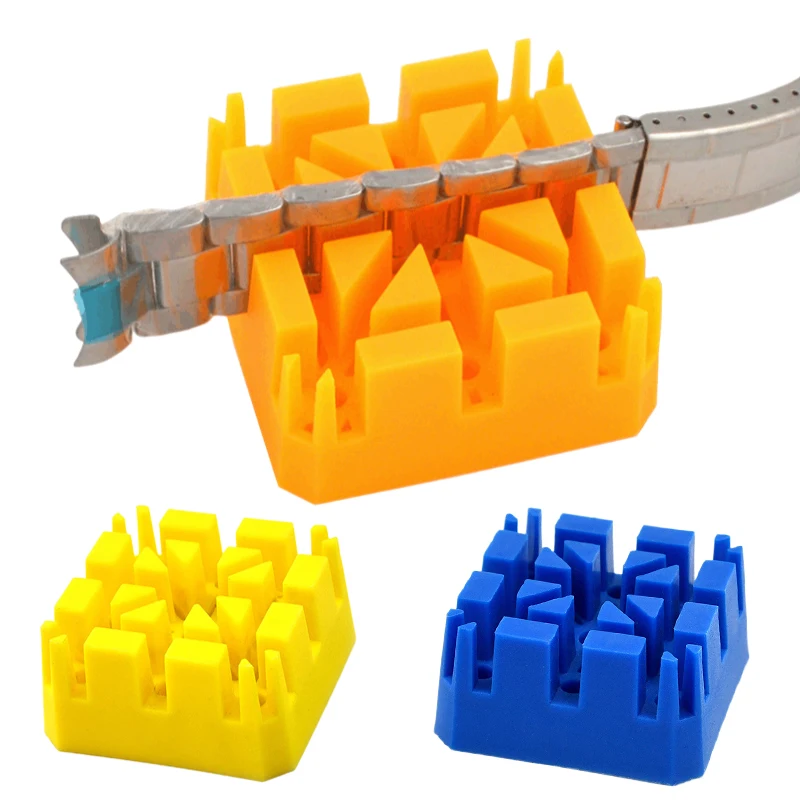 Watch Strap Remove Fix Base Plastic Watch Band Link Pin Remover Block Bracelet Maintenance Holder Watchmaker Repair Tools