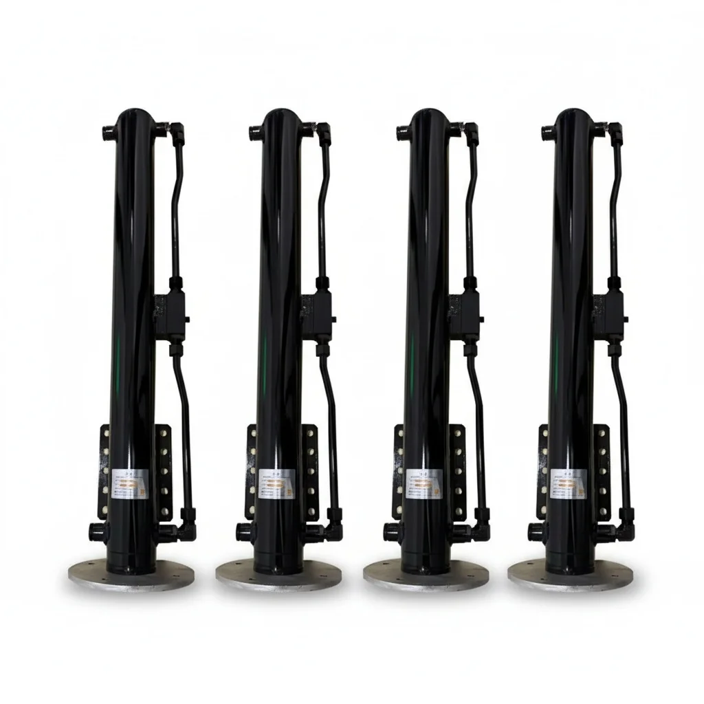 Hydraulic Auto Leveling System, 300-500mm Stroke Double Acting Telescopic Cylinders, for Fiat Ducato, Motorhome Stabilizer Legs