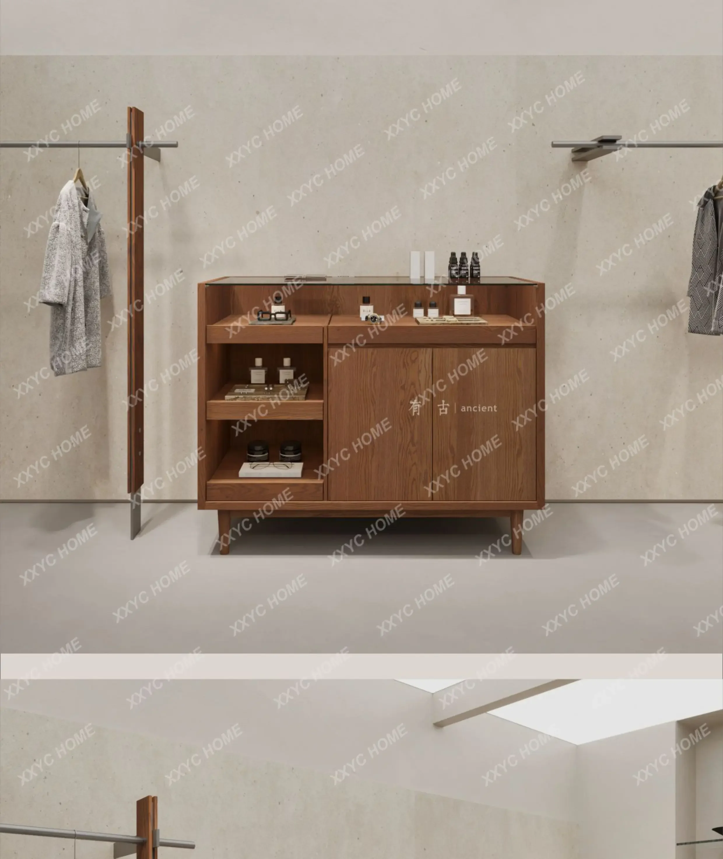 VHMedieval display side cabinet, locker, jewelry ornament integrated display cabinet