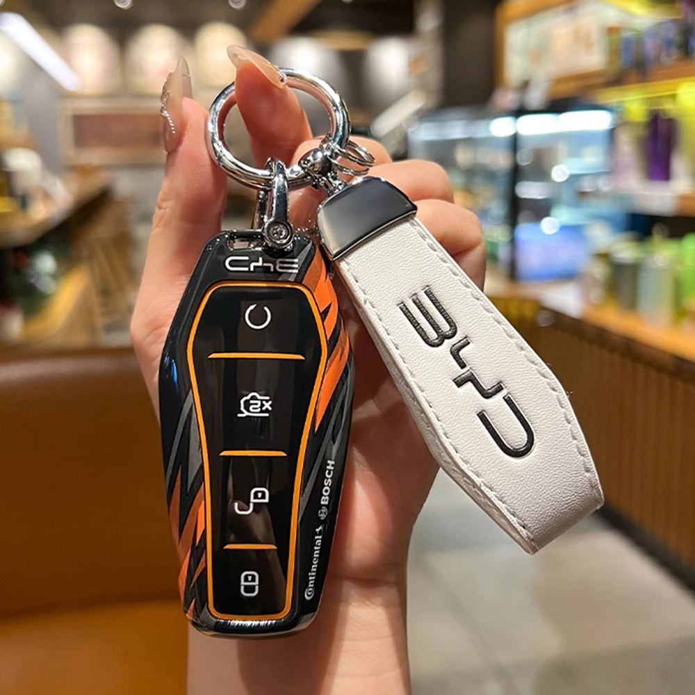 For BYD Atto 3 Han EV Dolphin Durable Second Song Pro Tang Dm QIn PLUS MAX Yuan Keychain Accessories ar Remote Key Case Cover