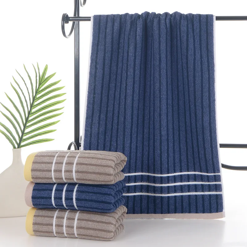 40×90 Cm Extra-Long, Thick-Cotton Bath Towel – Soft, Highly Absorbent & Sweat-Wicking Towel for Sports and Bathing.