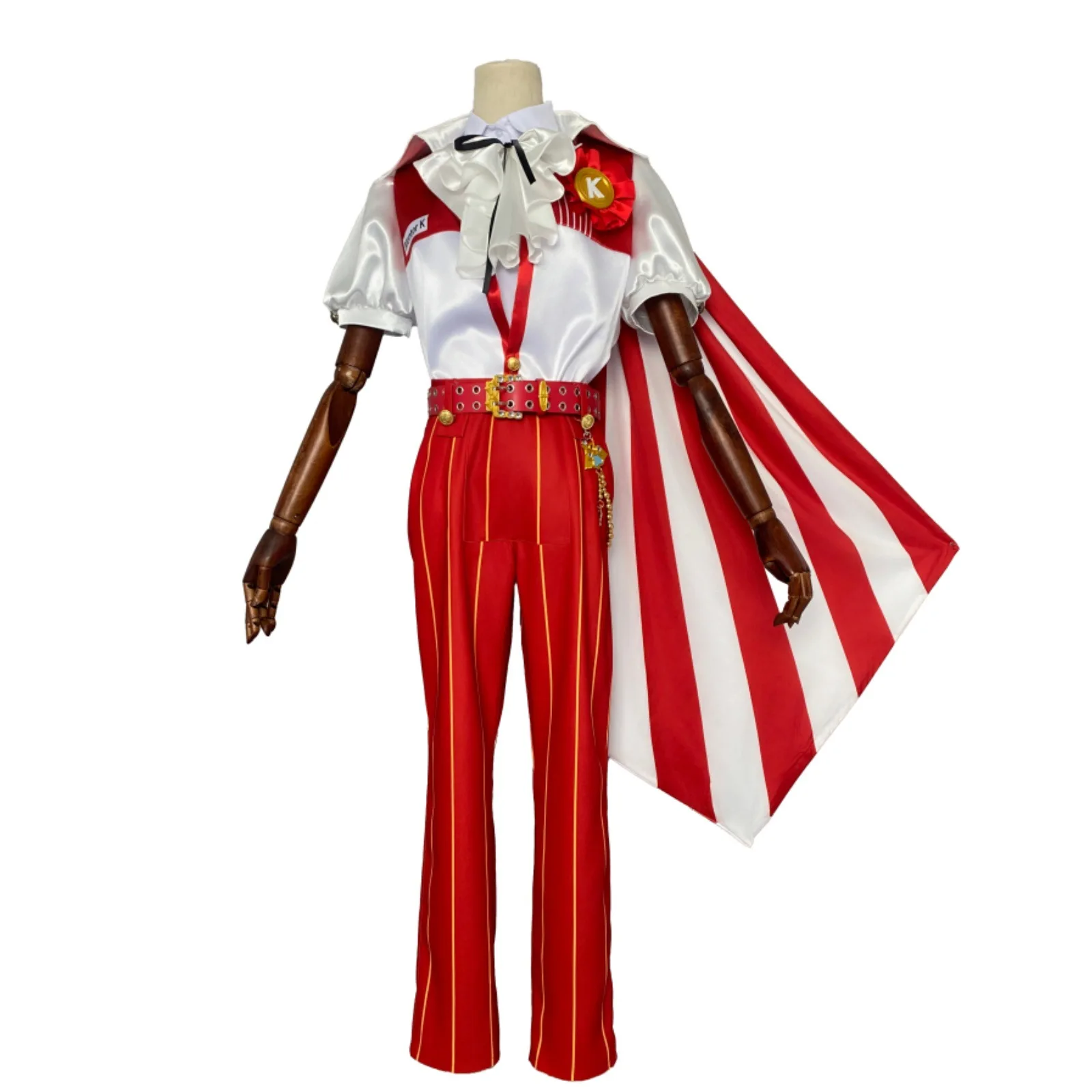 Costume Mentor-K Cosplay Identity V Richard Sterling – Costume uniforme avec cape rouge élégante pour hommes, tenue de fête 2026