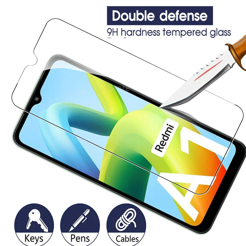 3 uds vidrio protector para Xiaomi Redmi A1 readmi redmy A 1 1A redmia1 6,52 ''gafas templadas protector de pantalla armadura película de seguridad