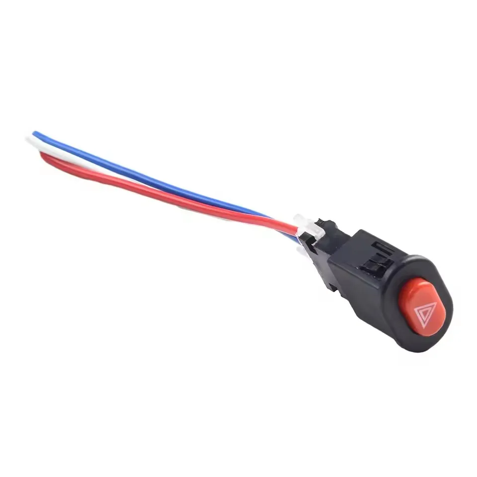 Motorcycle Flashing Light Switch Warning Light Switch Button Scooter Electric Bike Conversion Emergency Signal Light Converter