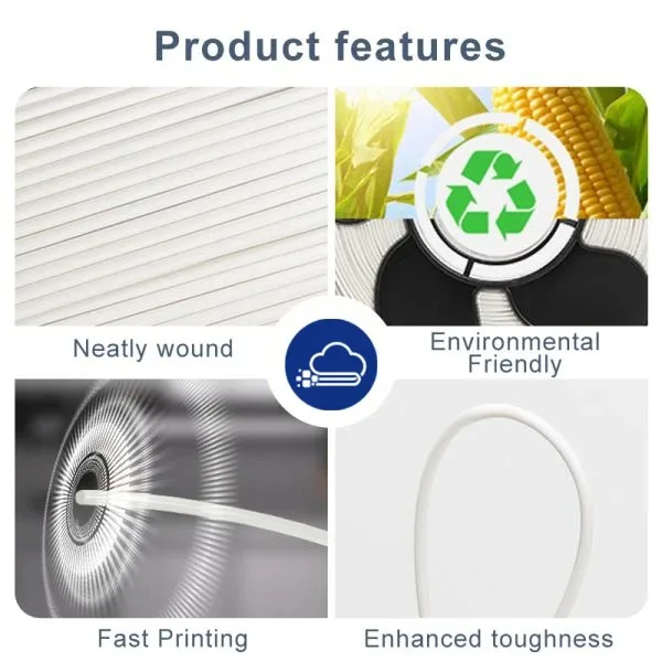 

ANTINSKY TPU95A 1.75mm 1kg Flexible 3D Printer Filament High Elastic Wear Resistant Printing Material for FDM Printer
