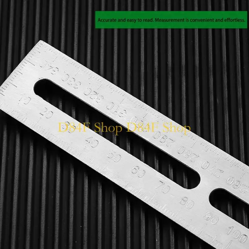 D84F Stainless Steel Triangle Ruler Level And Straightedge Functions For Craftsmen And DIY Enthusiasts