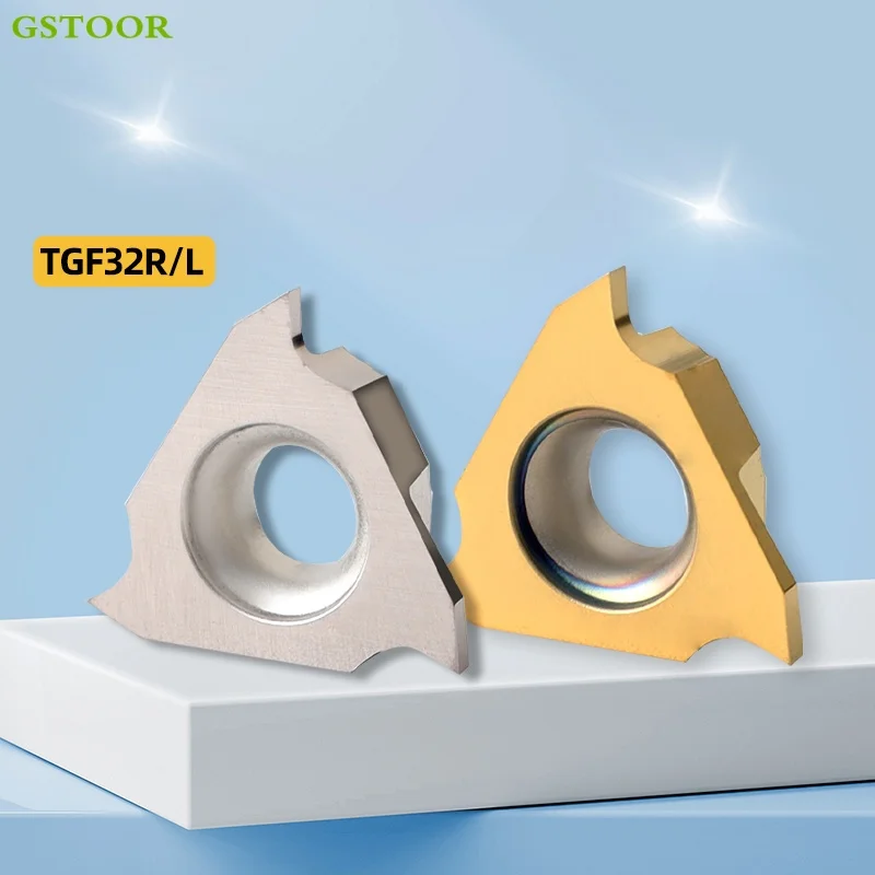 

TGF32R 050-300 GC3000 GC2000 Cermet Grooving Carbide Inserts CNC Lathe Cutter Slotting Circlip Vertical Turning Tools