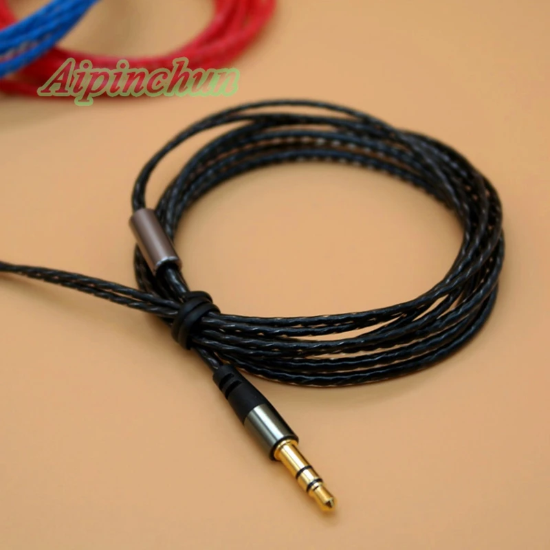 Aipinchun 3,5 мм 3-полюсный линейный разъем DIY кабель для наушников ремонт наушников Замена провода шнур 4 цвета A08