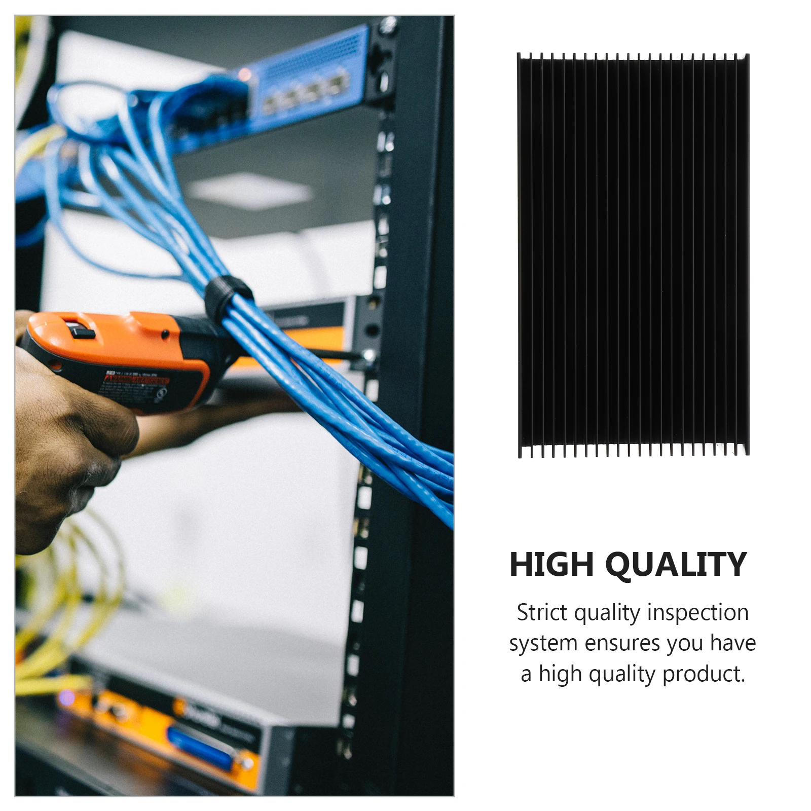 

Aluminum Heat Sink Radiator Ultra Thin Black Heatsink for LED IC Electronic Cooler Metal Voltage Regulator Power