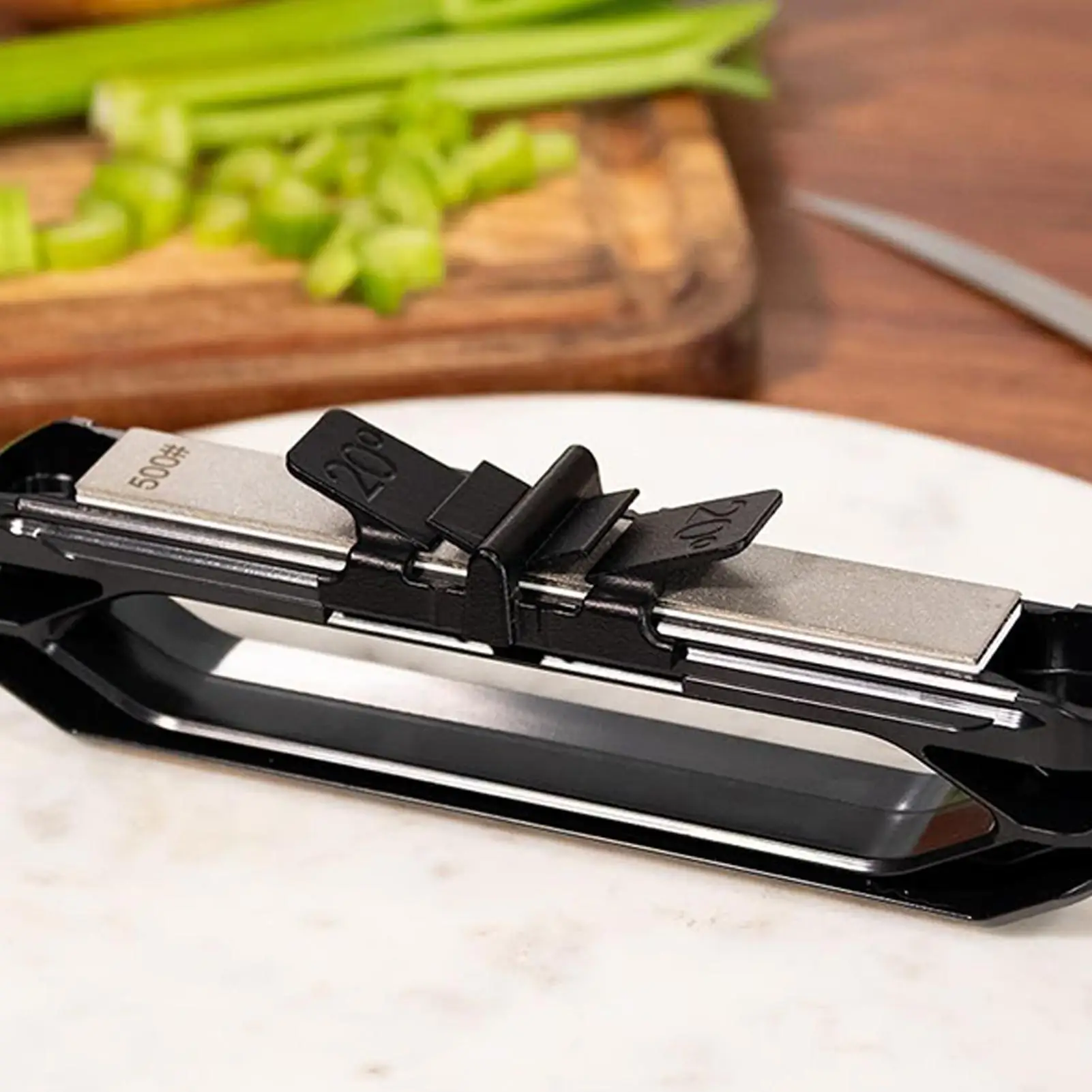 

Handheld Knives Sharpener Angle Guided Outdoor Sharpening Supplies Manual Knives Sharpener Tool for Apartment Picnic Home Cooks