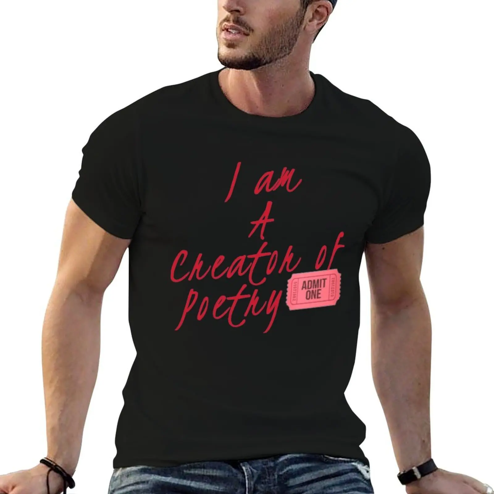 

Футболка Lover of Poetry, мужская футболка из 100% хлопка, мужская футболка, роскошная футболка