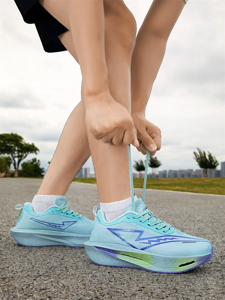 Marathon-Laufschuhe für Herren, Carbon-Platte, Spezial-Sportschuhe, atmungsaktiv, leicht, bequeme Damen-Sportschuhe, Chunta-Sneaker. – Detail 24