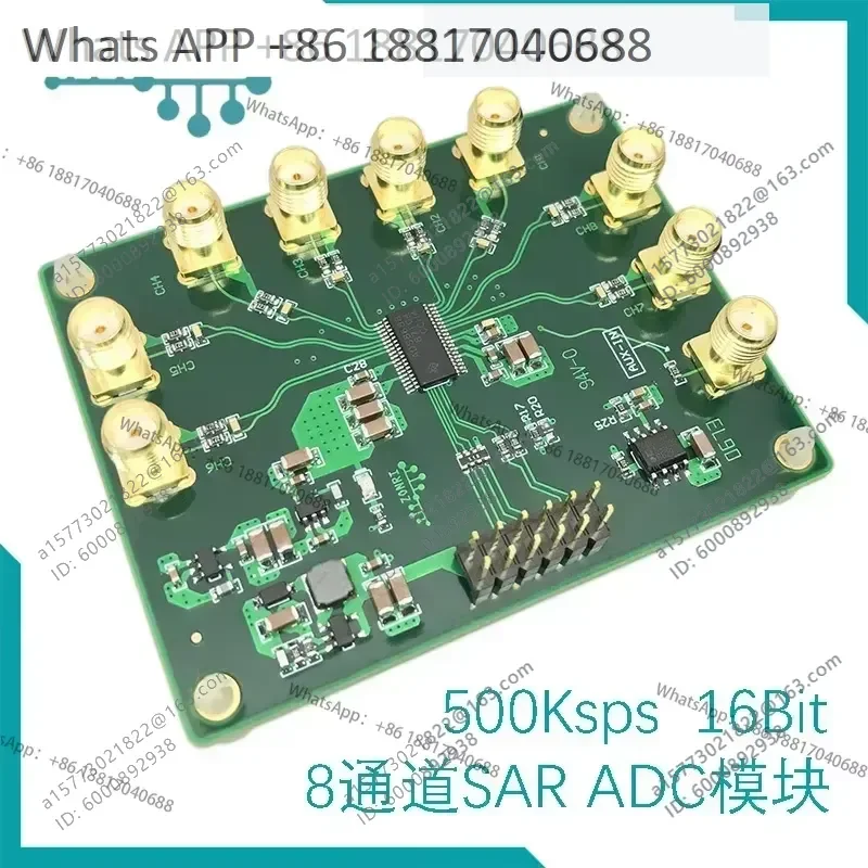 ADS8688 16Bit 500Ksps Single Bipolar Input 8 Channel SAR ADC Data Collection Module for Industrial Automation and Precision