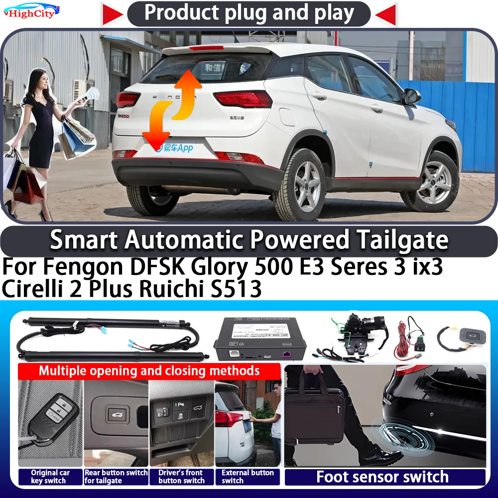 

For Fengon DFSK Glory 500 E3 Seres 3 ix3 Cirelli 2 Plus Ruichi S513 Smart Automatic Powered Tailgate Key Close Power Tailgate