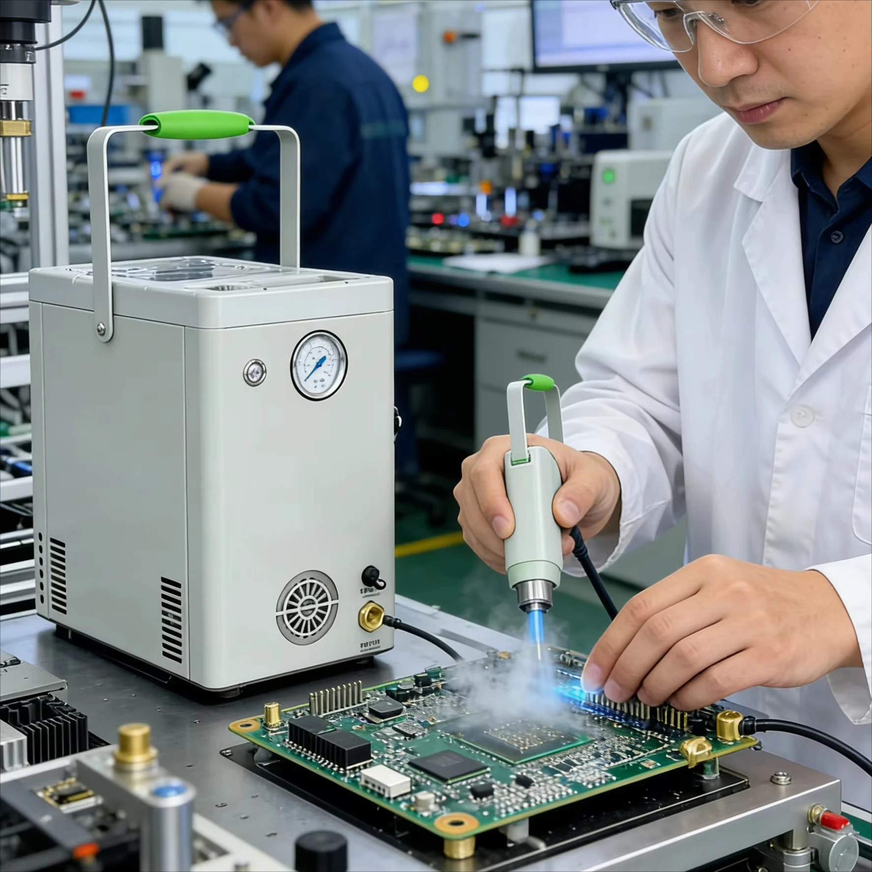 

Small Industrial Size CO2 Dry Ice Blasting Machine Cold Jet Large Cleaning Area Best Pcb Dry Ice Cleaning Machine Desktop Price