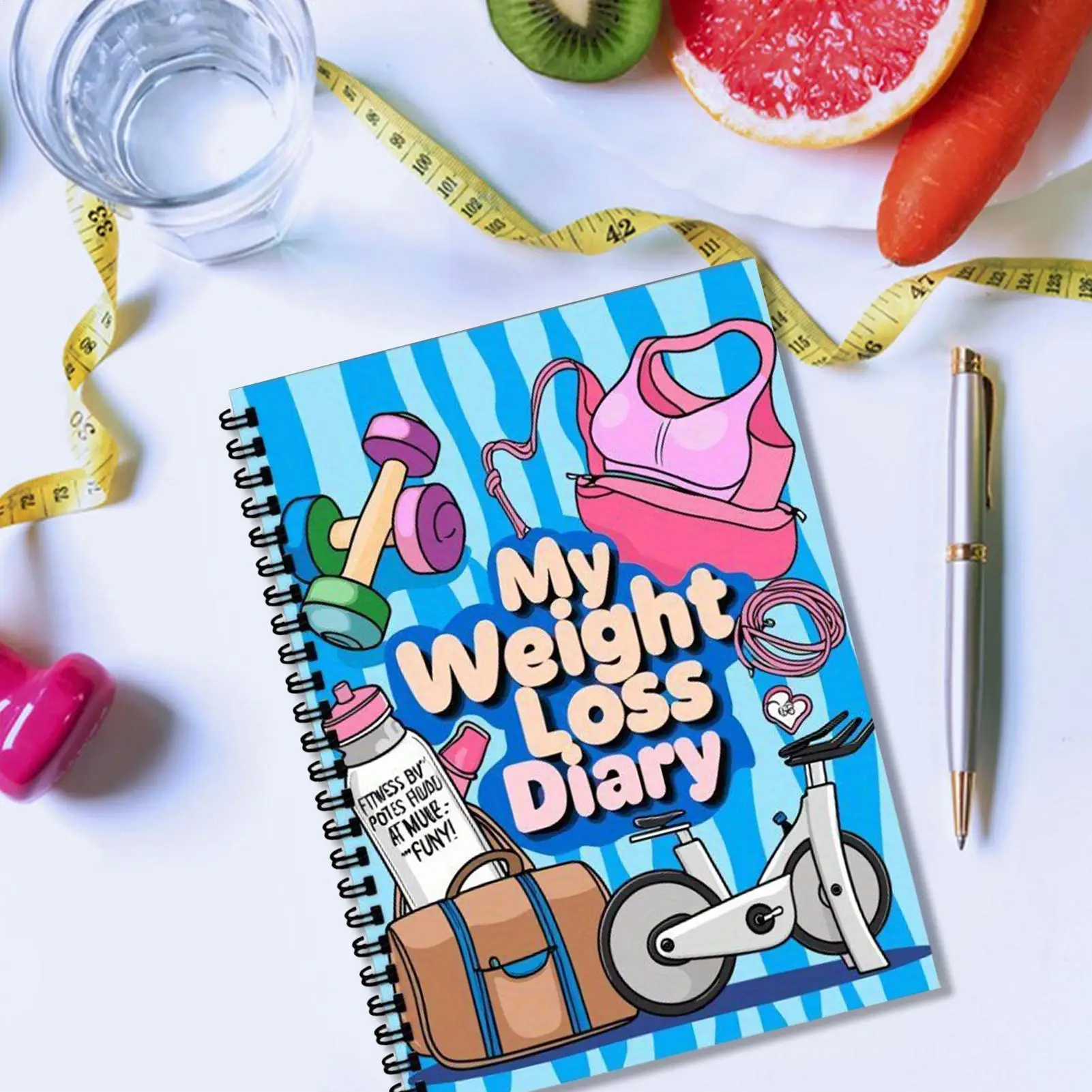 

Журнал для похудения, 12-недельный дневник для фитнеса, портативный журнал для похудения для тренировки диеты, еды, домашний тренажерный зал, здоровье, тренировки, спортсмен