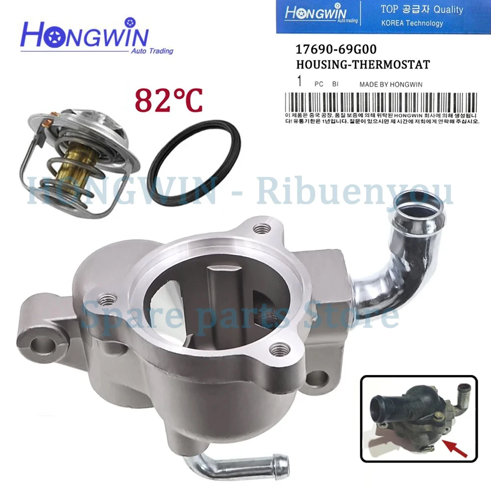 Thermostat Housing 17690-69G00 for Suzuki Jimny JB43W 1998-2019