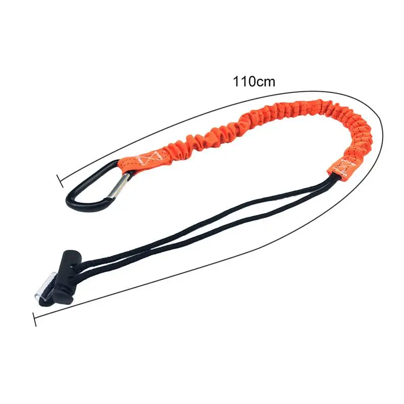Safety Bungee Tether Tool Lanyard Lanyard Retractable Safety Rope With Carabiner Telescopic Elastic Rope Tool For Climbing image 6