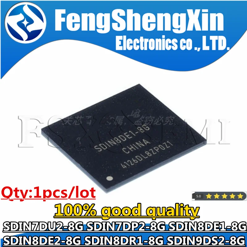 1pcs SDIN7DU2-8G SDIN7DP2-8G SDIN8DE1-8G SDIN8DE2-8G SDIN8DR1-8G SDIN9DS2-8G 8GB Memory chip