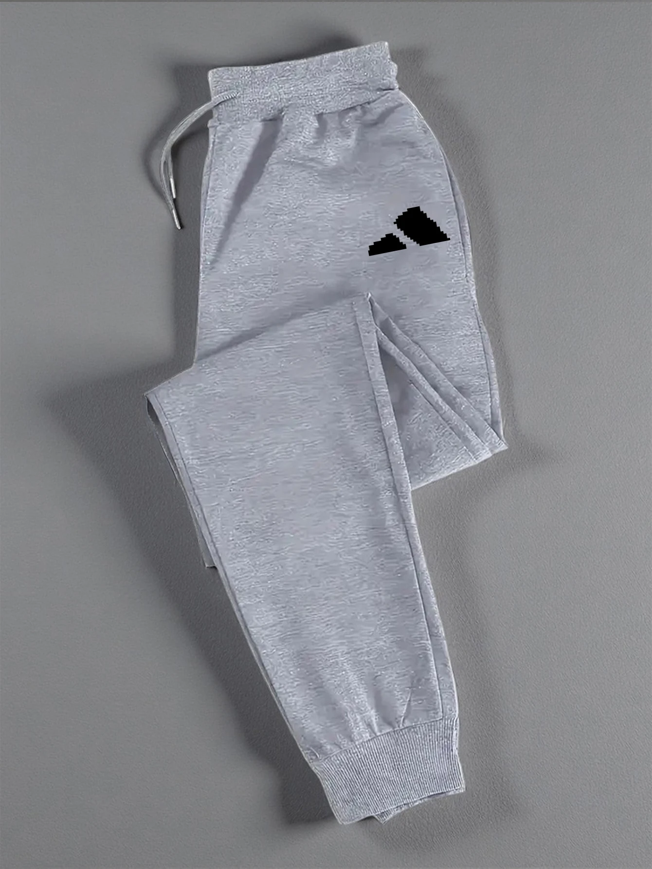 Men's Casual Pants, Multiple Colors Available, with Pockets, Machine Washable, 100% Polyester Knit Fabric, Drawstring Waist,