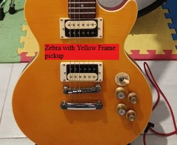 1 Set ProBucker Alnico Electric Guitar Zebra  LP Standard  Humbucker Pickups with Pro Wiring Harness for EPI